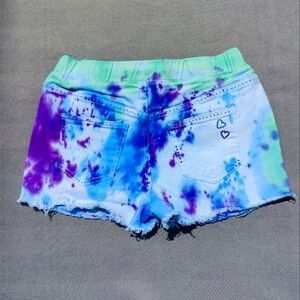 Tye dye stud shorts